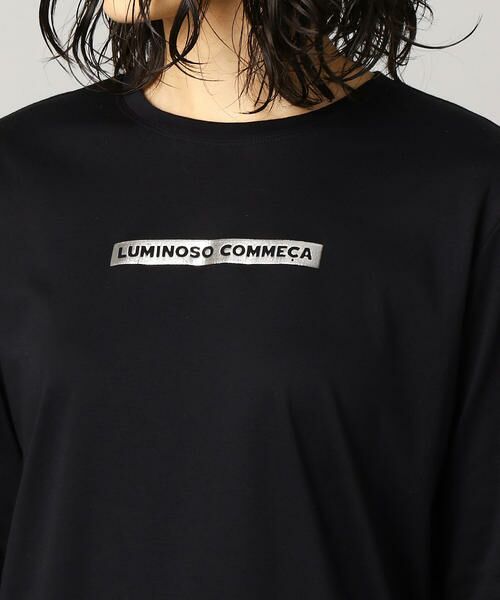 LUMINOSO COMMECA / ルミノーゾ・コムサ Tシャツ | ロゴ ロング Tシャツ | 詳細6