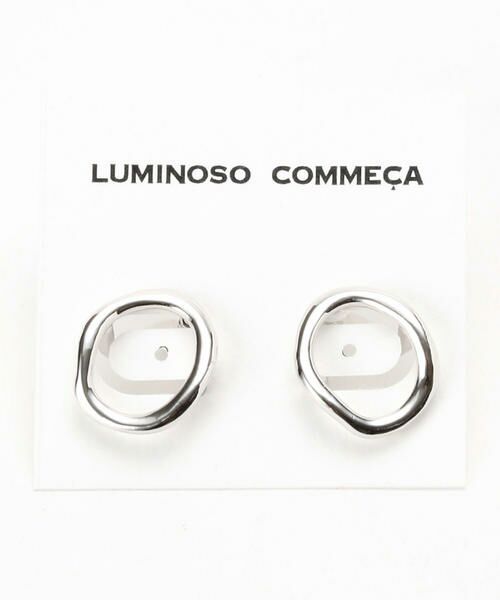 LUMINOSO COMMECA / ルミノーゾ・コムサ ピアス・イヤリング | 手ひねり風 リングパーツ イヤリング | 詳細5