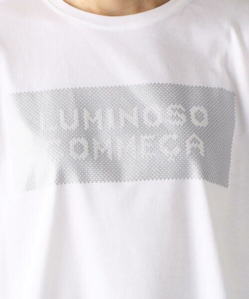 LUMINOSO COMMECA / ルミノーゾ・コムサ カットソー | スパンコール風 ロゴプリント プルオーバー | 詳細6