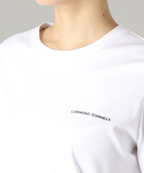 LUMINOSO COMMECA / ルミノーゾ・コムサ Tシャツ | ＬＯＧＯ ＭＡＮＩＡ ちびロゴＴシャツ | 詳細5