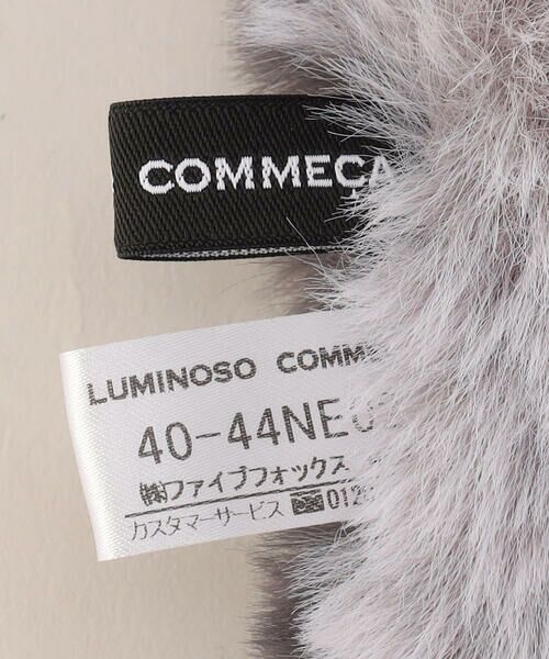LUMINOSO COMMECA / ルミノーゾ・コムサ マフラー・ショール・スヌード・ストール | 【２ＷＡＹ】フェイクファー ショートマフラー | 詳細4