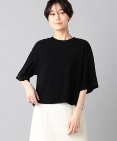 オーガニックコットンパイル スリットスリーブTシャツ