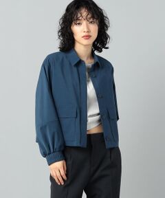 【WEB限定カラー/セットアップ対応】ポリエステルキュプラメランジ シャツブルゾン