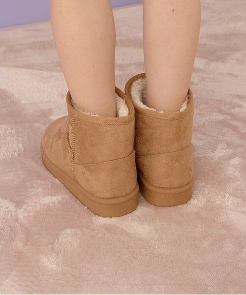 Lycee mine / リセマイン ブーツ（ショート丈） | ぬくぬくフェイクムートンブーツ | 詳細12