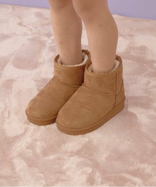 Lycee mine / リセマイン ブーツ（ショート丈） | ぬくぬくフェイクムートンブーツ（キャメル）