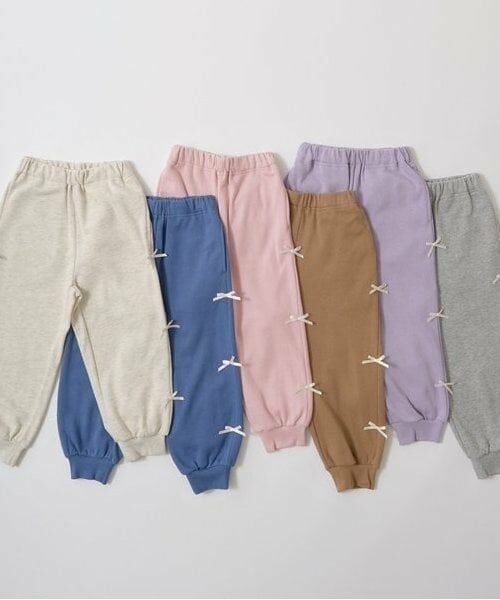 Lycee mine / リセマイン その他パンツ | 【毛玉バイバイ】リボン付き裾リブスウェット | 詳細1