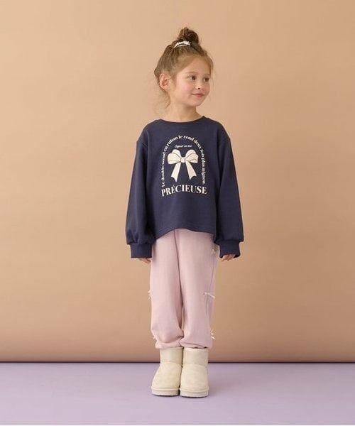 Lycee mine / リセマイン その他パンツ | 【毛玉バイバイ】リボン付き裾リブスウェット | 詳細9