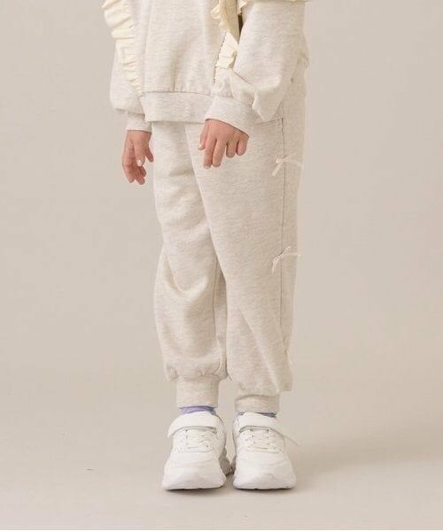 Lycee mine / リセマイン その他パンツ | 【毛玉バイバイ】リボン付き裾リブスウェット（オートミール）