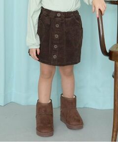 Lycee mine / リセマイン ショート・ハーフ・半端丈パンツ | ハートポケットコーデュロイスカパン