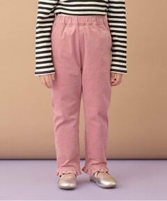 ハートポケット裾フリルコーデュロイパンツ