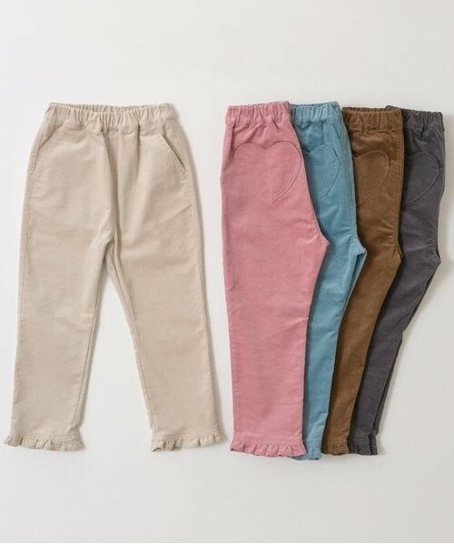 Lycee mine / リセマイン その他パンツ | ハートポケット裾フリルコーデュロイパンツ | 詳細1