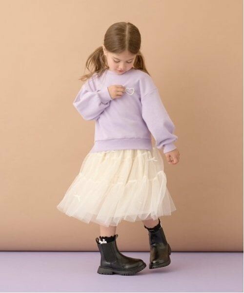 Lycee mine / リセマイン ミニ・ひざ丈スカート | 【新色追加】リボン付きティアードチュールスカート | 詳細11