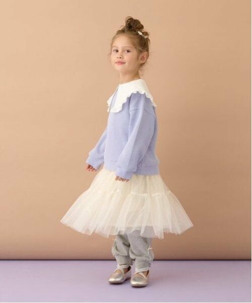 Lycee mine / リセマイン ミニ・ひざ丈スカート | 【新色追加】リボン付きティアードチュールスカート | 詳細12
