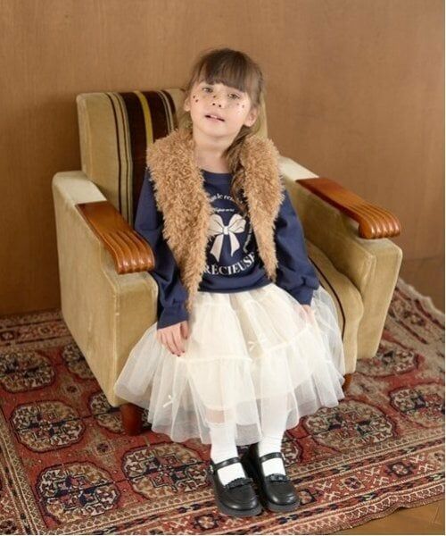 Lycee mine / リセマイン ミニ・ひざ丈スカート | 【新色追加】リボン付きティアードチュールスカート | 詳細14