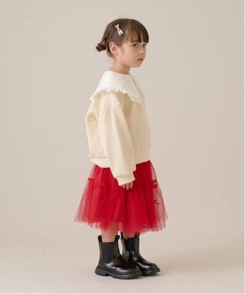 Lycee mine / リセマイン ミニ・ひざ丈スカート | 【新色追加】リボン付きティアードチュールスカート | 詳細15