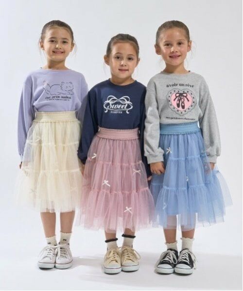 Lycee mine / リセマイン ミニ・ひざ丈スカート | 【新色追加】リボン付きティアードチュールスカート | 詳細22