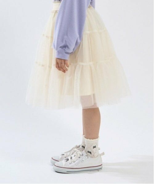 Lycee mine / リセマイン ミニ・ひざ丈スカート | 【新色追加】リボン付きティアードチュールスカート | 詳細29
