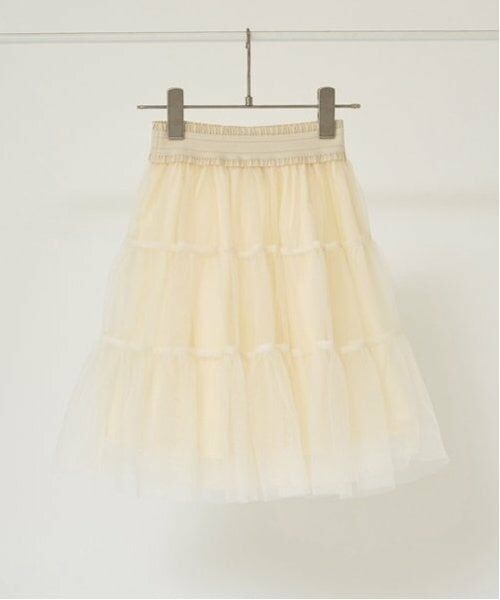 Lycee mine / リセマイン ミニ・ひざ丈スカート | 【新色追加】リボン付きティアードチュールスカート | 詳細4