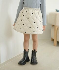 Lycee mine / リセマイン ミニ・ひざ丈スカート | 【インナーパンツ付き】キルティングギャザーたっぷりスカート