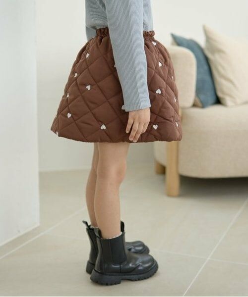 Lycee mine / リセマイン ミニ・ひざ丈スカート | 【インナーパンツ付き】キルティングギャザーたっぷりスカート | 詳細12