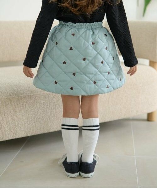 Lycee mine / リセマイン ミニ・ひざ丈スカート | 【インナーパンツ付き】キルティングギャザーたっぷりスカート | 詳細14