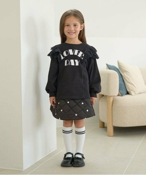 Lycee mine / リセマイン ミニ・ひざ丈スカート | 【インナーパンツ付き】キルティングギャザーたっぷりスカート | 詳細15