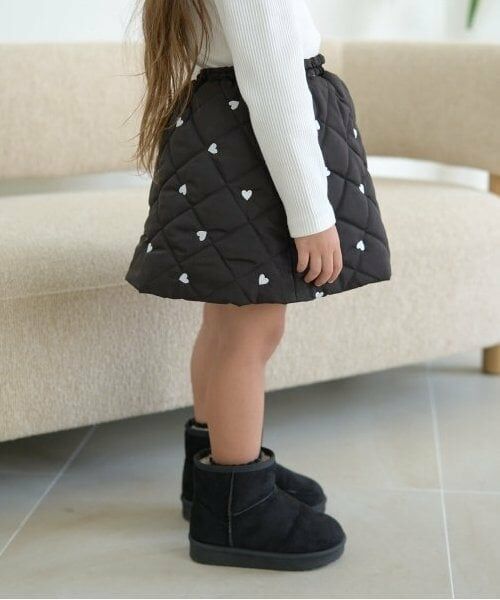 Lycee mine / リセマイン ミニ・ひざ丈スカート | 【インナーパンツ付き】キルティングギャザーたっぷりスカート | 詳細16