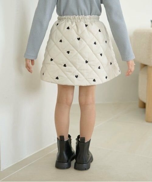 Lycee mine / リセマイン ミニ・ひざ丈スカート | 【インナーパンツ付き】キルティングギャザーたっぷりスカート | 詳細8