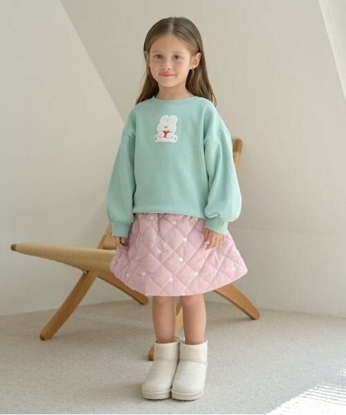 Lycee mine / リセマイン ミニ・ひざ丈スカート | 【インナーパンツ付き】キルティングギャザーたっぷりスカート | 詳細9