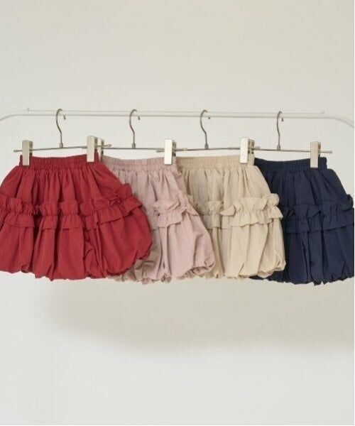 Lycee mine / リセマイン ミニ・ひざ丈スカート | フリル付きバルーンスカート | 詳細1