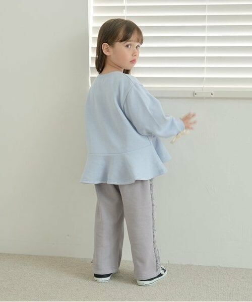 Lycee mine / リセマイン その他パンツ | 【毛玉バイバイ裏起毛裏毛】サイドフリルワイドシルエットスウェットパンツ | 詳細14