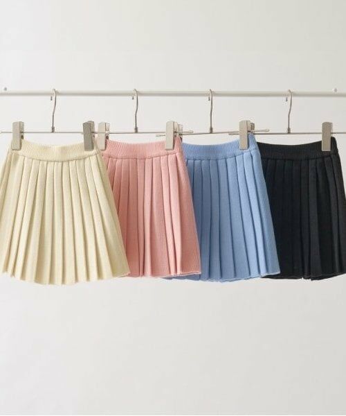Lycee mine / リセマイン ミニ・ひざ丈スカート | ニットプリーツスカート | 詳細1