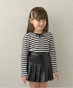 Lycee mine / リセマイン Tシャツ | 【ミニ丈】バイカラーテレコトップス