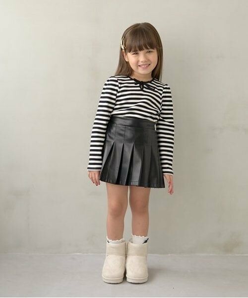 Lycee mine / リセマイン Tシャツ | 【ミニ丈】バイカラーテレコトップス | 詳細15