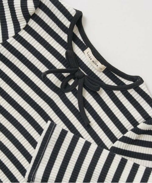 Lycee mine / リセマイン Tシャツ | 【ミニ丈】バイカラーテレコトップス | 詳細4