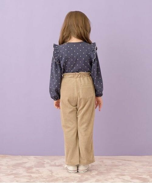 Lycee mine / リセマイン Tシャツ | 【型崩れしないやわらかコットン】フリル付きボリュームスリーブ総柄Tシャツ | 詳細14