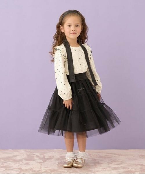 Lycee mine / リセマイン Tシャツ | 【型崩れしないやわらかコットン】フリル付きボリュームスリーブ総柄Tシャツ | 詳細7