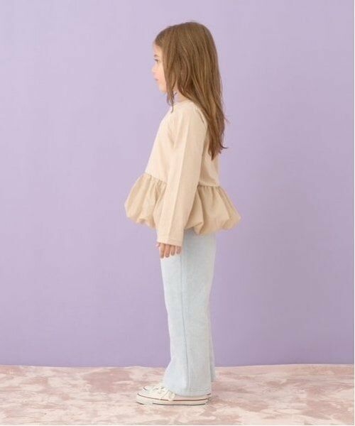 Lycee mine / リセマイン Tシャツ | 【型崩れしないやわらかコットン】デザインネックバルーンペプラムTシャツ | 詳細12