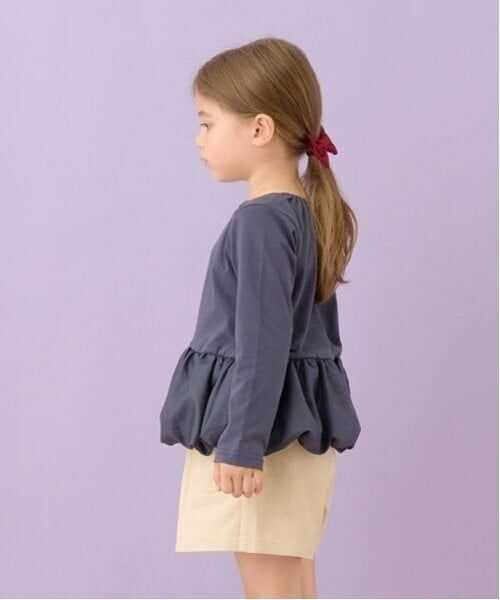 Lycee mine / リセマイン Tシャツ | 【型崩れしないやわらかコットン】デザインネックバルーンペプラムTシャツ | 詳細15
