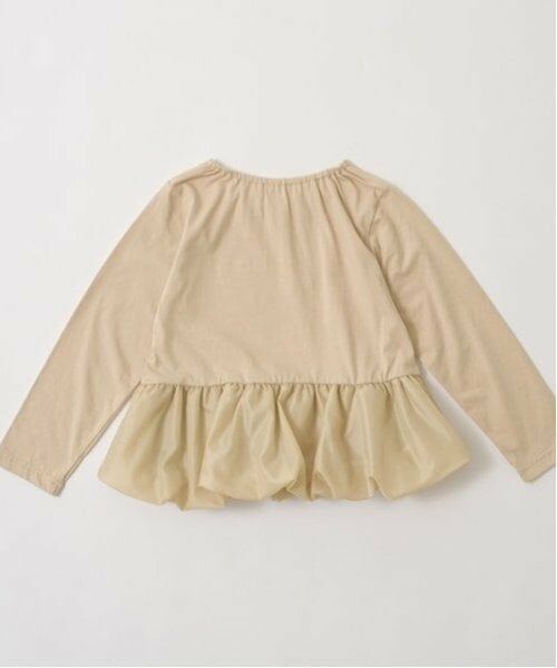 Lycee mine / リセマイン Tシャツ | 【型崩れしないやわらかコットン】デザインネックバルーンペプラムTシャツ | 詳細3