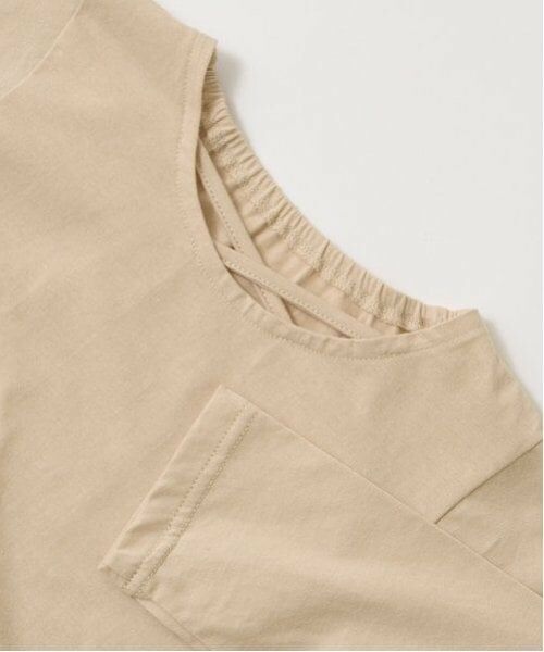 Lycee mine / リセマイン Tシャツ | 【型崩れしないやわらかコットン】デザインネックバルーンペプラムTシャツ | 詳細4