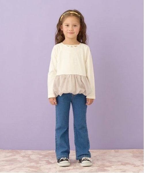 Lycee mine / リセマイン Tシャツ | 【型崩れしないやわらかコットン】デザインネックバルーンペプラムTシャツ | 詳細6