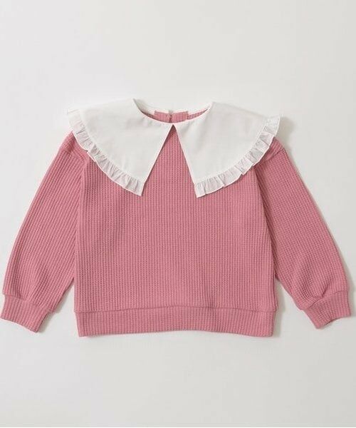 Lycee mine / リセマイン スウェット | 【ふわふワッフル】フリル衿付きトップス | 詳細2