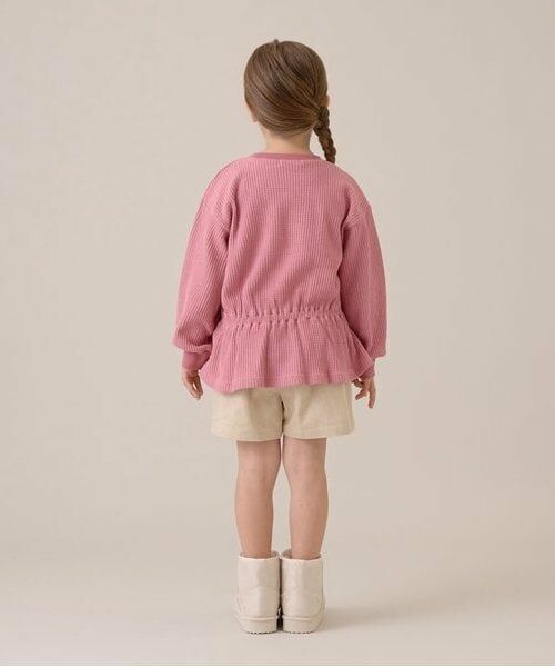 Lycee mine / リセマイン スウェット | 【ふわふワッフル】お花付きペプラムトップス | 詳細11