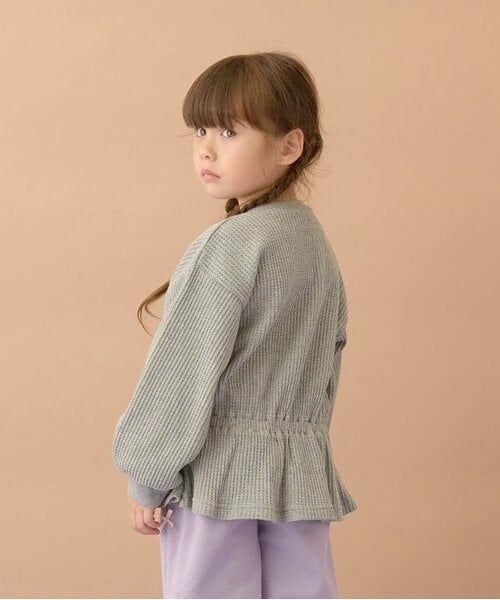Lycee mine / リセマイン スウェット | 【ふわふワッフル】お花付きペプラムトップス | 詳細15