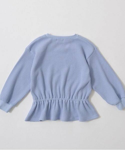 Lycee mine / リセマイン スウェット | 【ふわふワッフル】お花付きペプラムトップス | 詳細3