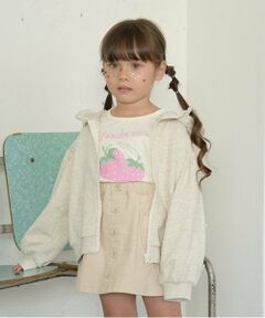 Lycee mine / リセマイン パーカー | 【毛玉バイバイ裏毛】リボン付きフリルジップパーカ