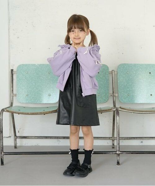 Lycee mine / リセマイン パーカー | 【毛玉バイバイ裏毛】リボン付きフリルジップパーカ | 詳細13