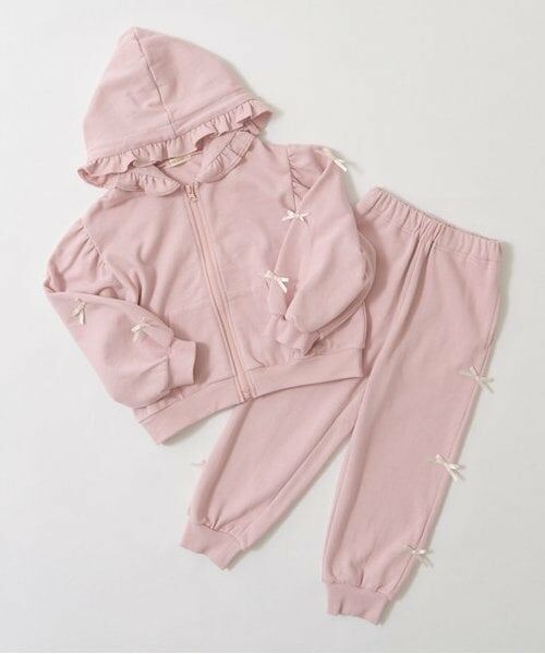 Lycee mine / リセマイン パーカー | 【毛玉バイバイ裏毛】リボン付きフリルジップパーカ | 詳細6