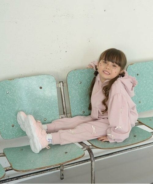 Lycee mine / リセマイン パーカー | 【毛玉バイバイ裏毛】リボン付きフリルジップパーカ | 詳細9